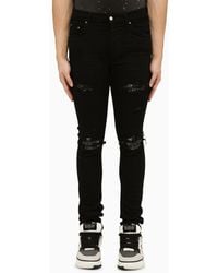 Amiri - Skinny Jeans With Camouflage Patches - Lyst