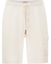 Mc2 Saint Barth - Marsiglia Linen Bermuda Shorts - Lyst