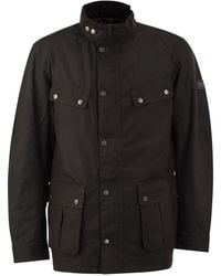 Barbour - Tourer Duke Waxed Cotton Jacket With Padding - Lyst