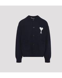 Ami Paris - Logo Cardigan - Lyst