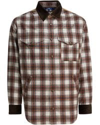 Junya Watanabe - Check Overshirt Jacket Jackets And Coats - Lyst