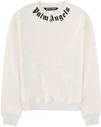 Palm Angels - Logo Crew Neck Sweatshirt - Lyst