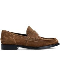Alexander Wang - Loafer Aus Wildleder Mit Logo-Schild - Lyst
