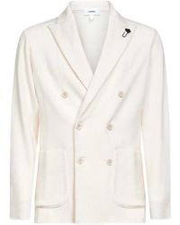 Lardini - Blazer Van Scheerwol Met Dubbele Rij Knopen - Lyst