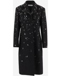 Jil Sander - Wollen Jas Met Versieringen - Lyst