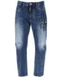 DSquared² - "Dark Wash Icon Stamps Bro Jeans en - Lyst