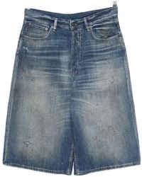 Acne Studios - Denim Cotton Shorts - Lyst