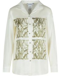 Max Mara - 'Nabil' Shirt White Silk - Lyst