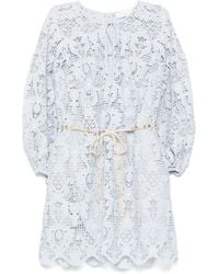 Zimmermann - Minikleid mit Spitzendetail - Lyst