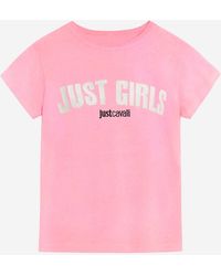 Just Cavalli - Cotton T-Shirt - Lyst