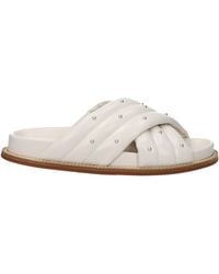 Fabiana Filippi - Studded Leather Sandals - Lyst