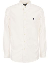 Polo Ralph Lauren - Custom Fit, Kledingstuk Geverfd Oxford-shirt - Lyst
