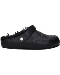 Stella McCartney - Ciabatte E Zoccoli Donna Eco Pelle Nero - Lyst