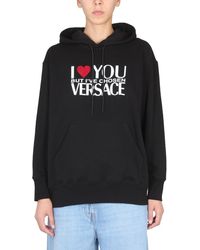 Versace - Sweatshirt With I Love You Logo - Lyst