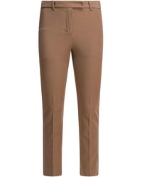 Max Mara - Stretch Cotton Blend Pants - Lyst