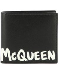 Alexander McQueen - 'mcqueen Graffiti' Bi Fold Wallet - Lyst