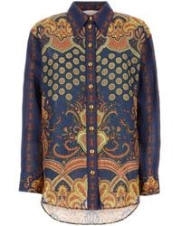 Valentino Garavani - Printed Linen Shirt - Lyst