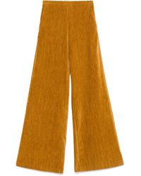 forte_forte - Double Velvet High Waist Pants - Lyst