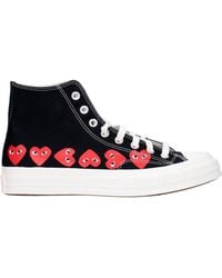 Comme des Garçons - Sneakers Converse Uomo Tessuto Nero/Rosso - Lyst