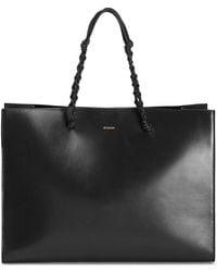 Jil Sander - Tangle Leather Shopping Bag - Lyst