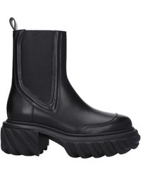 Off-White c/o Virgil Abloh - Off-weiße Stiefel Traktormotor Frauen Haut schwarz - Lyst