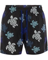 Vilebrequin - Mahina gemusterte Strandshorts - Lyst
