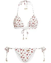 Dolce & Gabbana - Dolce & Gabbana Floral Bikini - Lyst