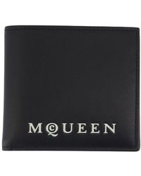 McQueen - BI Fold CC Kartenkoffer Alexander Mc Queen Leder schwarz - Lyst