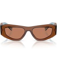 Prada - Zonnebril Prb19 S 25 F90 Q Chocolade/bruin Heren - Lyst
