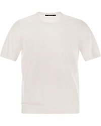 Tagliatore - T-shirt en coton à manches courtes de base Basic - Lyst