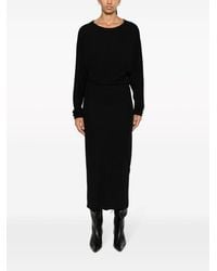 KHAITE - The Trina Viscose Long Dress - Lyst