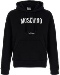 Moschino - Felpa Con Cappuccio Di Stampa Del Logo - Lyst