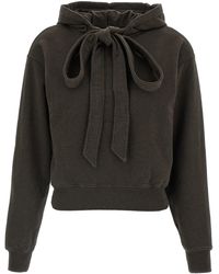 JW Anderson - Tied Bow Hoodie' Sweatshirt - Lyst