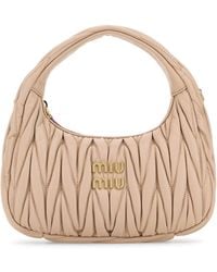 Miu Miu - Powder Nappa Leather Wander Handbag - Lyst