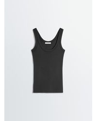 Lemaire - Geribbelde Tanktop - Lyst