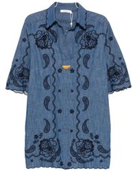 Zimmermann - Embroidered Dress - Lyst