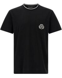 Dolce & Gabbana - T-Shirt With Pocket - Lyst