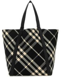 Burberry - Embroidered Fabric Festival Shopping Bag - Lyst