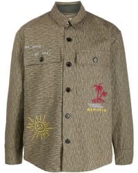 President's - Logo-Embroidered Stripe-Pattern Shirt - Lyst