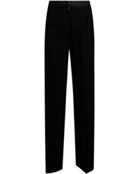 forte_forte - Pantalone Vita Alta Velluto Fluido Duemilarighe - Lyst