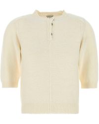 Bottega Veneta - Ivory Wool Sweater - Lyst