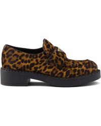 Prada - 50 Mm Chocoladeloafers - Lyst
