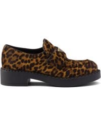 Prada - 50Mm Chocolate Loafers - Lyst