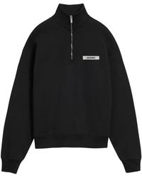 Jacquemus - Logo Polo Collar Sweatshirt - Lyst
