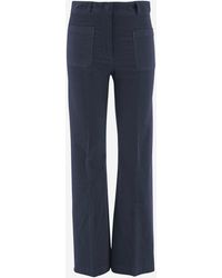 QL2 Donna - Stretch Cotton Velvet Pants - Lyst