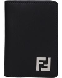 Fendi - Portadocumenti Uomo Pelle Nero - Lyst