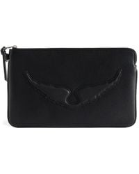 Zadig & Voltaire - Angel Pouch Grained Leather - Lyst