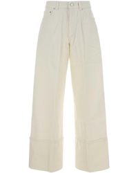 Givenchy - White Denim Wide-leg Jeans - Lyst