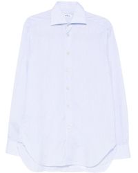Kiton - Striped Cotton Shirt - Lyst