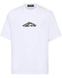 DSquared² - Cotton Crew-Neck T-Shirt - Lyst